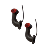 ASPÖCK SUPERPOINT II markeringslykter venstre + høyre på gummiarm