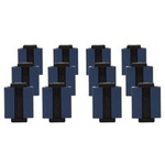 Sett: 12x klips 12V Aspock hurtigkobling