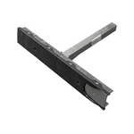 UTLØPSUNITILHENGER flat sidestøtte, lengde 59 cm, høyde 40 cm, for båthenger, GRÅ