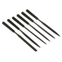 Sett med seks STANLEY 0-22-500 nålefiler, lengde 160 mm