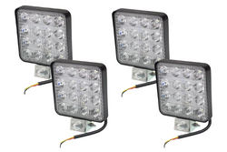 Sett med fire LED-arbeidslamper reflektor HERMON EL042 16xLED 3840lm
