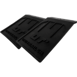 Sett med UNITRAILER gummilapper, bøyde skjermdeksler 185/233 mm