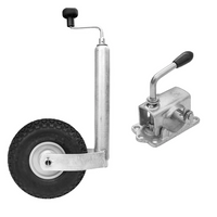 Støttehjul med støpejernsklemme WINTERHOFF ST48-260LB+KLE48-G 150kg 48mm 500-710mm