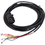 MANTES elektrisk installasjonskabel for tilhenger 4m 7PIN-plugg 6.3-kontakter