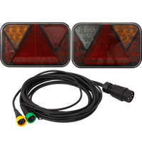 FRISTOM LED-baklys + MANTES 5m 7-PIN sele