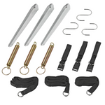 Sett med tre ProPlus 361724 stormstropper for 3x5m markiser og campingmarkiser