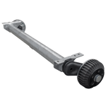 AL-KO COMPACT bremseaksel for tilhenger / bergingsbil 1500kg 1260mm 1630mm 5x112