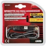 Sigarettennerplugg 12/24 volt 10 AMP. 120 cm