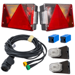 Lyssett: ASPÖCK MULTIPOINT IV baklykter + ASPÖCK FLEXIPOINT I sidelys + MANTES 5,3m 13-PIN sele