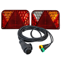 DOBPLAST DPT35 LED-baklykter + MANTES 4m 13-pinners ledningsnett