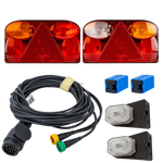 Lyssett: FRISTOM FT-088 baklykter + ASPÖCK FLEXIPOINT I sidemarkeringslys + MANTES 5,2m 13-pinners ledningsnett