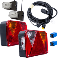 Lyssett: DOBPLAST DPT35 baklykter + ASPÖCK FLEXIPOINT I sidemarkeringslys + MANTES 4,5m 7PIN ledningsnett