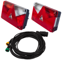 ASPÖCK baklykter + MANTES 7m 7-PIN sele