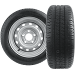 Sett med to forsterkede hjul for tilhenger DEKK LINGLONG 195/50 R13C 104/101N FELG UNITRAILER 5.5Jx13"H2 5x112 ET:30