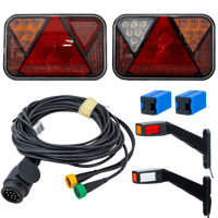 Lyssett: FRISTOM FT-270 LED-baklykter + FRISTOM FT-145 LED-markeringslys + MANTES 5,2 m 13-pinners ledningsnett