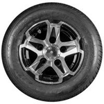 Forsterket hjul for tilhenger LINGLONG DEKK 195/55 R10C 98/96N ALU UNITRAILER FELG 6Jx10" 5x112 ET:-4