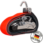 HEFFA CARLINE 130 bergingsbil transportbelte hjulsikringsbelte 5m/50mm/5t VDI 2700