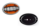 FRISTOM FT-356 LED universal frontlampe med hus for innfelt montering