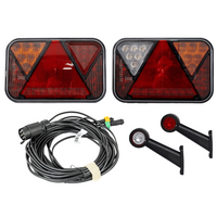 Lyssett: FRISTOM LED-baklys + HORPOL LED-sidemarkeringslys + MANTES 7m 7-PIN sele