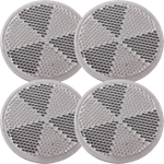 Runde selvklebende hvite reflekser DOBPLAST 60 mm, sett med 4 reflekser