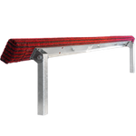 UNITRAILER flat sidestøtte, lengde 200cm, høyde 30cm, for båthenger