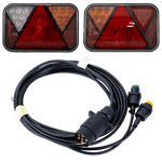 FRISTOM LED-baklys + MANTES-sele 4,1m 7-PIN