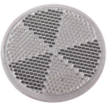 Hvit refleks fi 60 mm med selvklebende tape