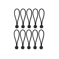 Sett med tau for sikring av teltmarkiser ProPlus 365644 gummitau med ball 15 cm 10 stk.