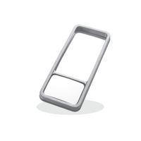PLASTEX LP0390P sidespeil for landbruksmaskiner 390x157mm