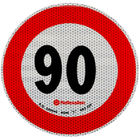 Fartsgrense-klistremerke 90 km/t