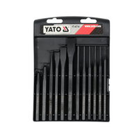 YATO YT-4714 meisler og slagjern, sett med 12.