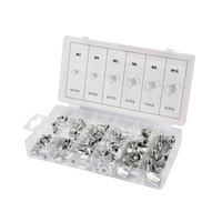 YATO YT-36460 naglemuttersett i aluminium, størrelse M3-M10, 150 deler
