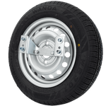 Reservehjul for tilhenger med brakett DEKK WANDA 155/70 R13 79N FELGTRAILER TOPP 4Jx13"H2 4x100 ET:30
