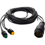 MANTES elektrisk installasjon, tilhenger trekkvogn sele, 5,5 m, 13 PIN støpsel, 2x 5 PIN bajonetter