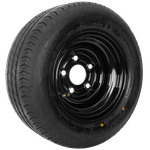 Forsterket hjul for tilhenger LINGLONG DEKK 195/55 R10C 98/96N UNITRAILER FELG svart 6Jx10"H2 5x112 ET:-4