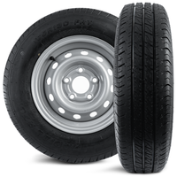 Sett med to forsterkede hjul for en tilhenger LINGLONG DEKK 165/80 R13C 96/94N UNITRAILER FELGER 4,5Jx13&quot; 5x112 ET:30