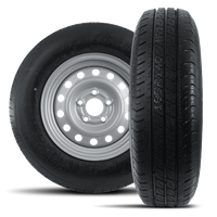 Sett med to forsterkede hjul for tilhenger LINGLONG DEKK 185/80 R14C 104/102N UNITRAILER FELG 5,5Jx14" 5x112 ET:30