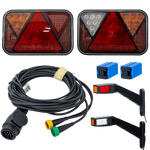 Lyssett: FRISTOM FT-270 LED-baklys + FRISTOM FT-145 LED-sidemarkeringslys + MANTES 5,3m 13-PIN sele