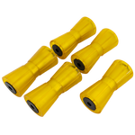 Sett: fem 190 mm Knott bunnhjul for bilhengere