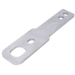 Krokholder for feste av UNITRAILER transportbelter, lengde 223,5 mm