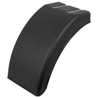 Høyre halvdel av skvettskjerm for tilhenger DOMAR DR1014002 hjulbue 400/240mm