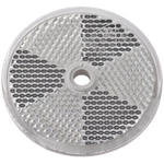 Hvit refleks fi 60 mm med hull