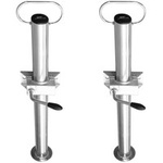 UNITRAILER faste støtter med klemmer, ringer og et sett med skruer 60 cm for 48 mm SETT 2 stk.