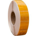 Kontur gul reflekterende tape i segmenter - 1 meter