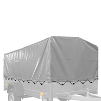 Deksel til rammen h-800 UNITRAILER presenning til henger 264x125cm GARDEN 264 KIPP og EXPERT PLUS 2612