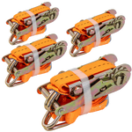 Sett med fire transportbelter med strammer UNITRAILER 3m/25mm/1t