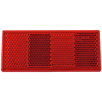 Rød 90x40 mm refleks med selvklebende tape