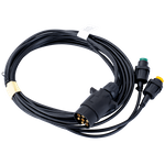 MANTES elektrisk installasjon, tilhengerledningsnett 4m, 7PIN-plugg, 2x5PIN-bajonetter