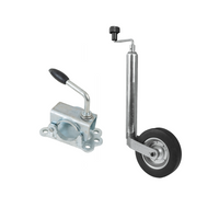 Støttehjul med støpejernsklemme KNOTT TK48+LBG48 150kg 48mm 480-700mm