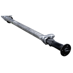 AL-KO OPTIMA ubremset aksel for tilhenger 750 kg 1260 mm 1660 mm 4x100